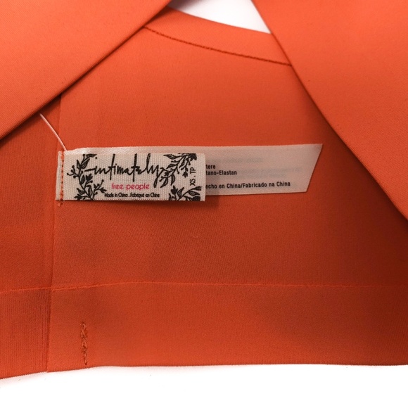 Free People Amber Halter Grapefruit Bralette XS - Picture 8 of 13